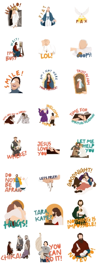 Catholic stickers v2